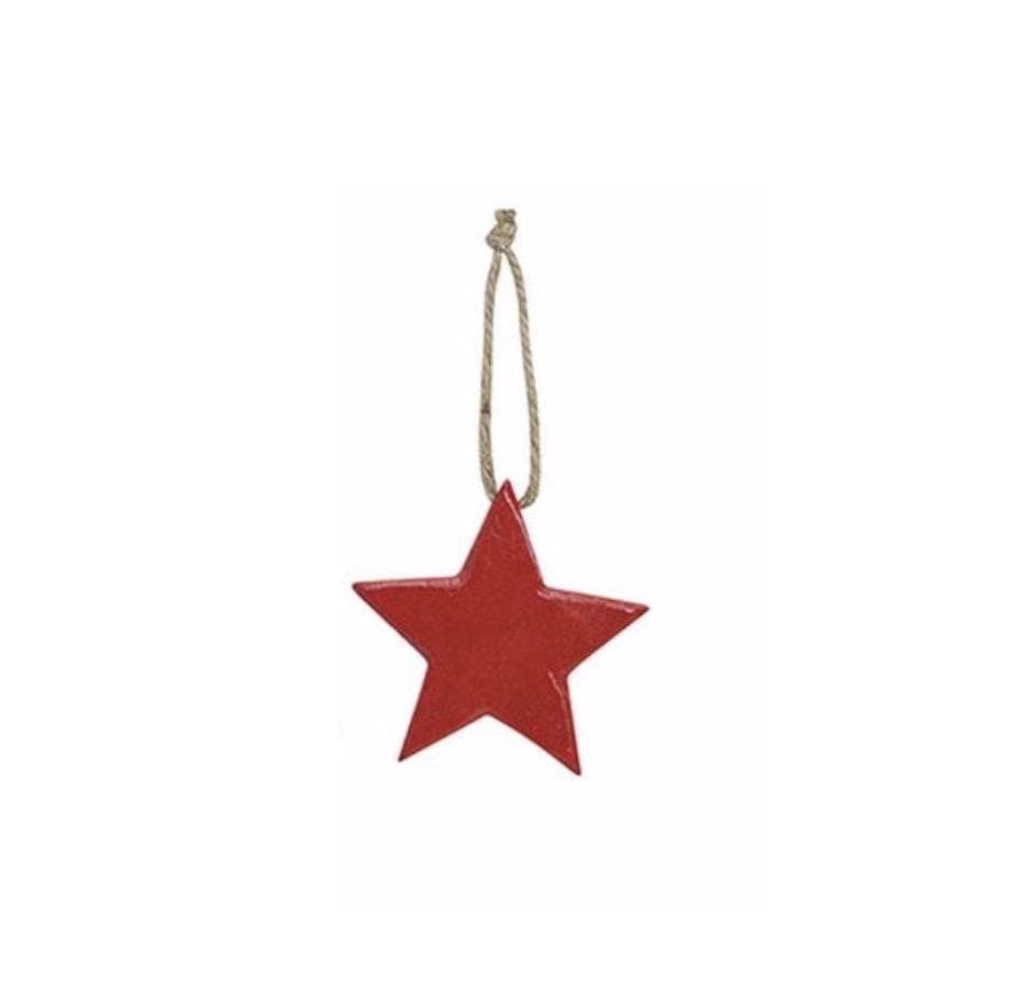 Christmas Decorations - Red Star,G.Wurm, Plastic Free Amsterdam, zero-waste, plastic-free